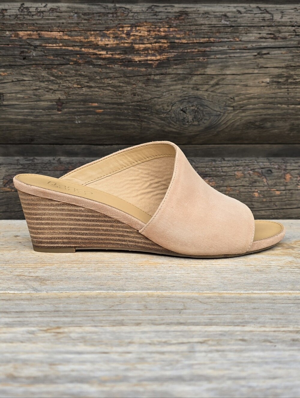 Franco Sarto Doutzen Modern Boho Minimalist Wedge Slide Sandals 8M